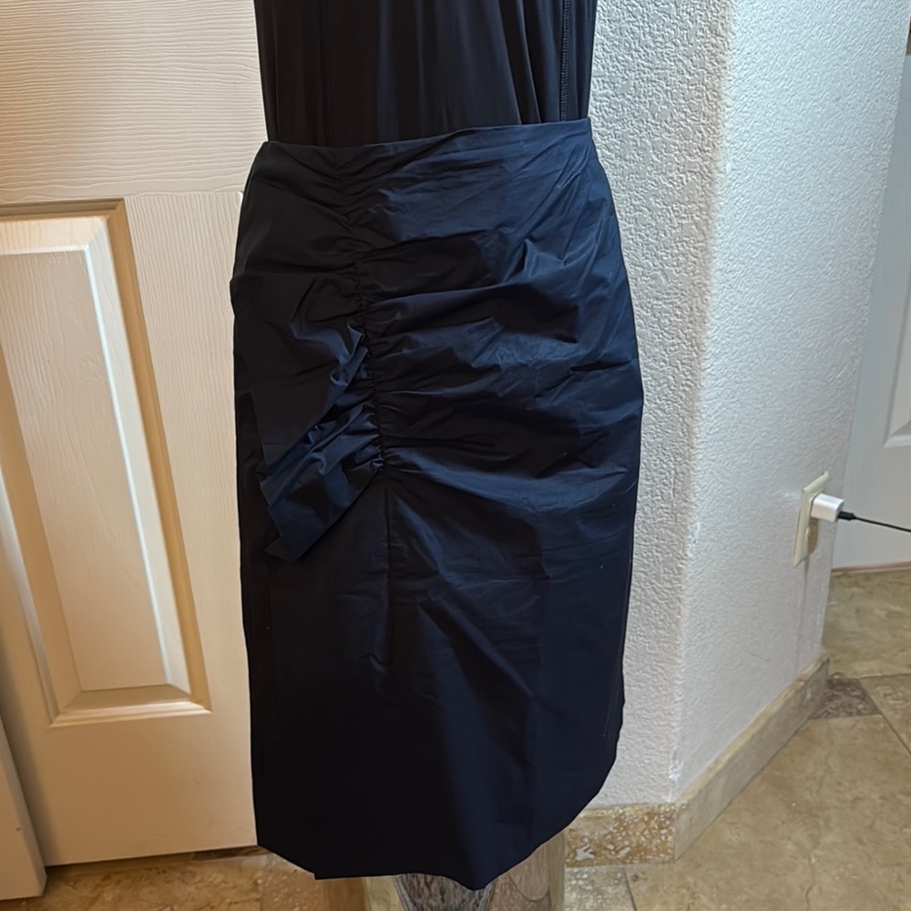 Elegant Blue  Ruched Skirt
